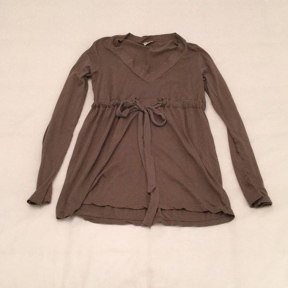 Splendid Tops - Splendid mocha top tunic size small waist tie
